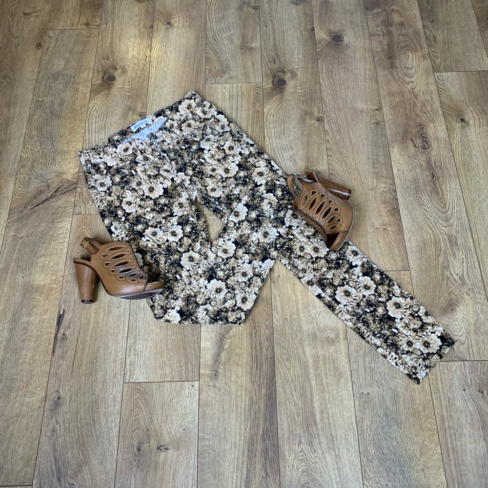 Madewell Floral Print Skinny Jeans